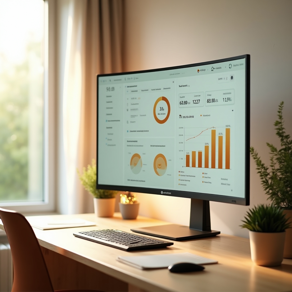 Financial behaviour dashboard showing spending patterns and personalised insights